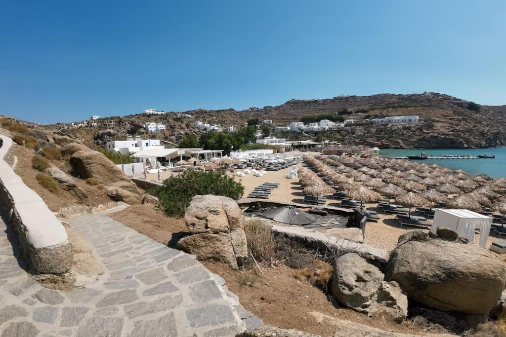 1Path Wave Mykonos Super Paradise Beach House Mykonos Town Exterior foto